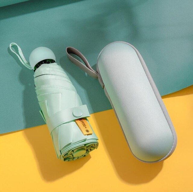 Small UV Protect Umbrella Mini Pocket 5 Folding Sun Rain Umbrella Waterproof Portable Travel Men Women Umbrella - Julia M LifeStyles