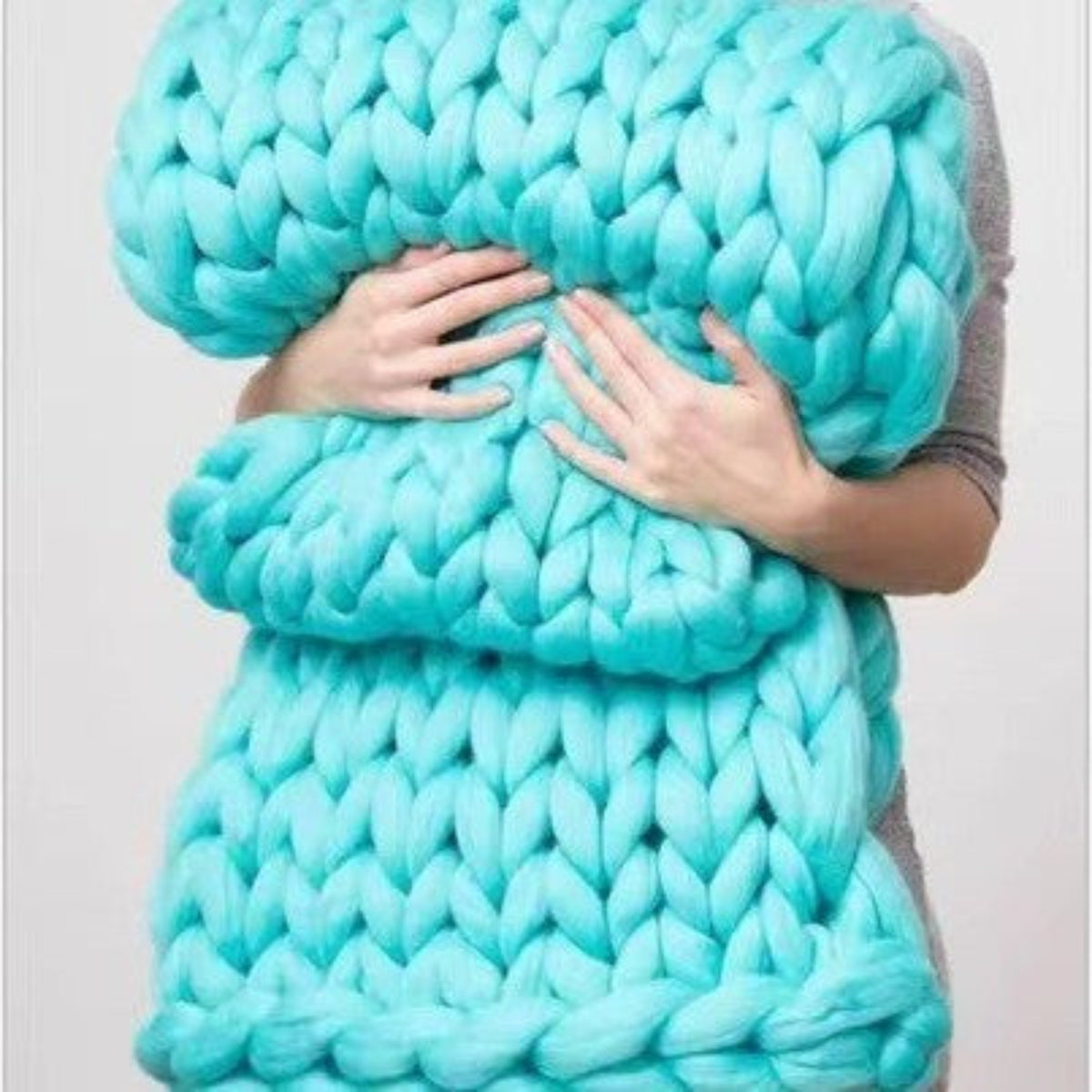 Cloudweave Chunky Knit Throw Blanket, Oversized Cozy Texture