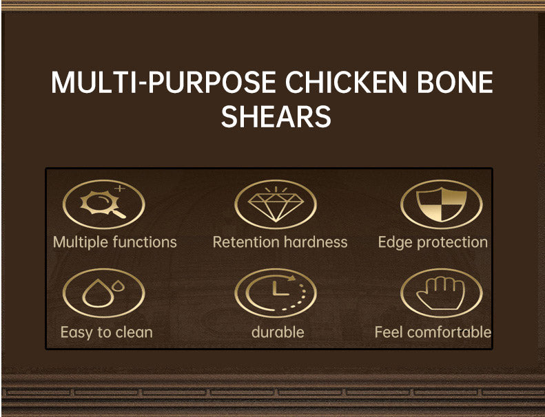 Chicken Bone Scissors Food Scissors Cooked Chicken Goose Duck Barbecue Scissors Home Kitchen Outdoor Scissors Barbecue Scissors - Julia M LifeStyles