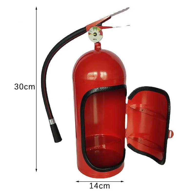 Fire Extinguisher Shape Wine Box Mini Bar Wine Cabinet Crafts Ornaments Decoration Champagne Liquor Storage Box Fireman's Gift eprolo