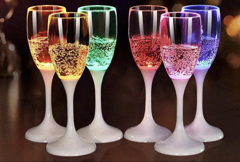 Creative Water Sensing Wedding luminous Glasses cup Party Supplies Novelty LED Light Up Wine bottles for Party Club Bar Drinking - Julia M LifeStyles