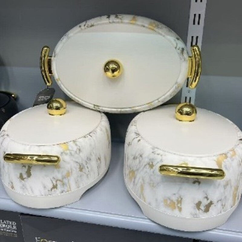 Food Warmer Container, Egg-shaped High-footed Insulated Box, 2L - 2.5L - 3L