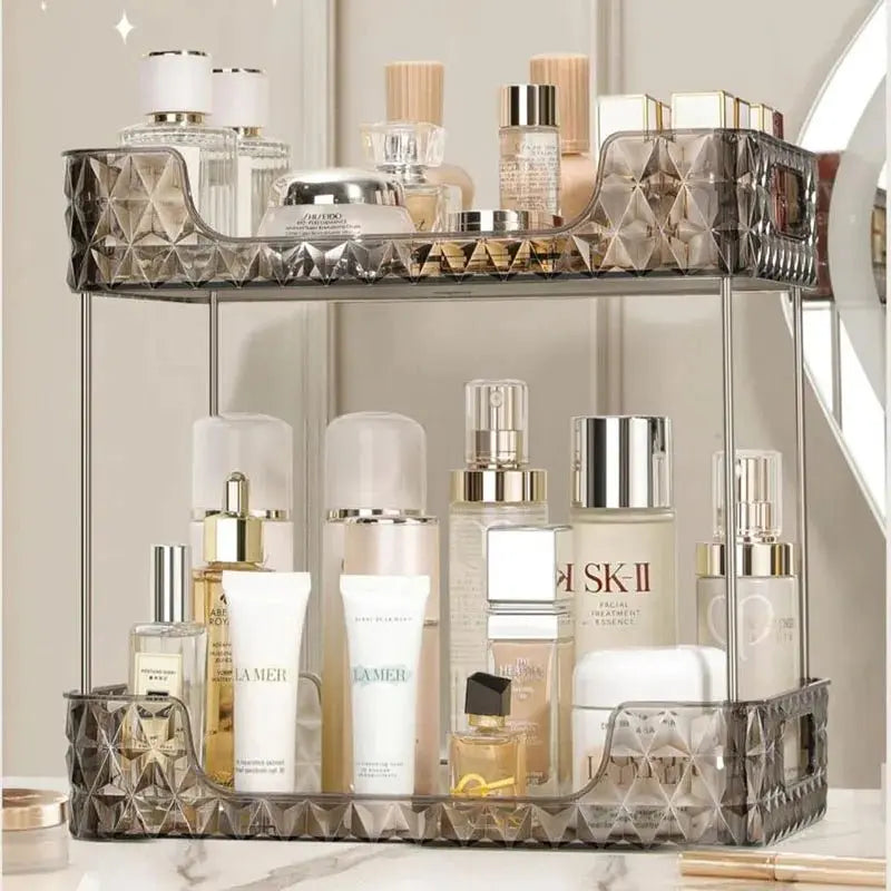 Bathroom Organizer Shelf Home Kitchen Acryl Storage Rack Large Capacity Skincare Cosmetic Liptick Shampoo Desktop Holder - Julia M LifeStyles