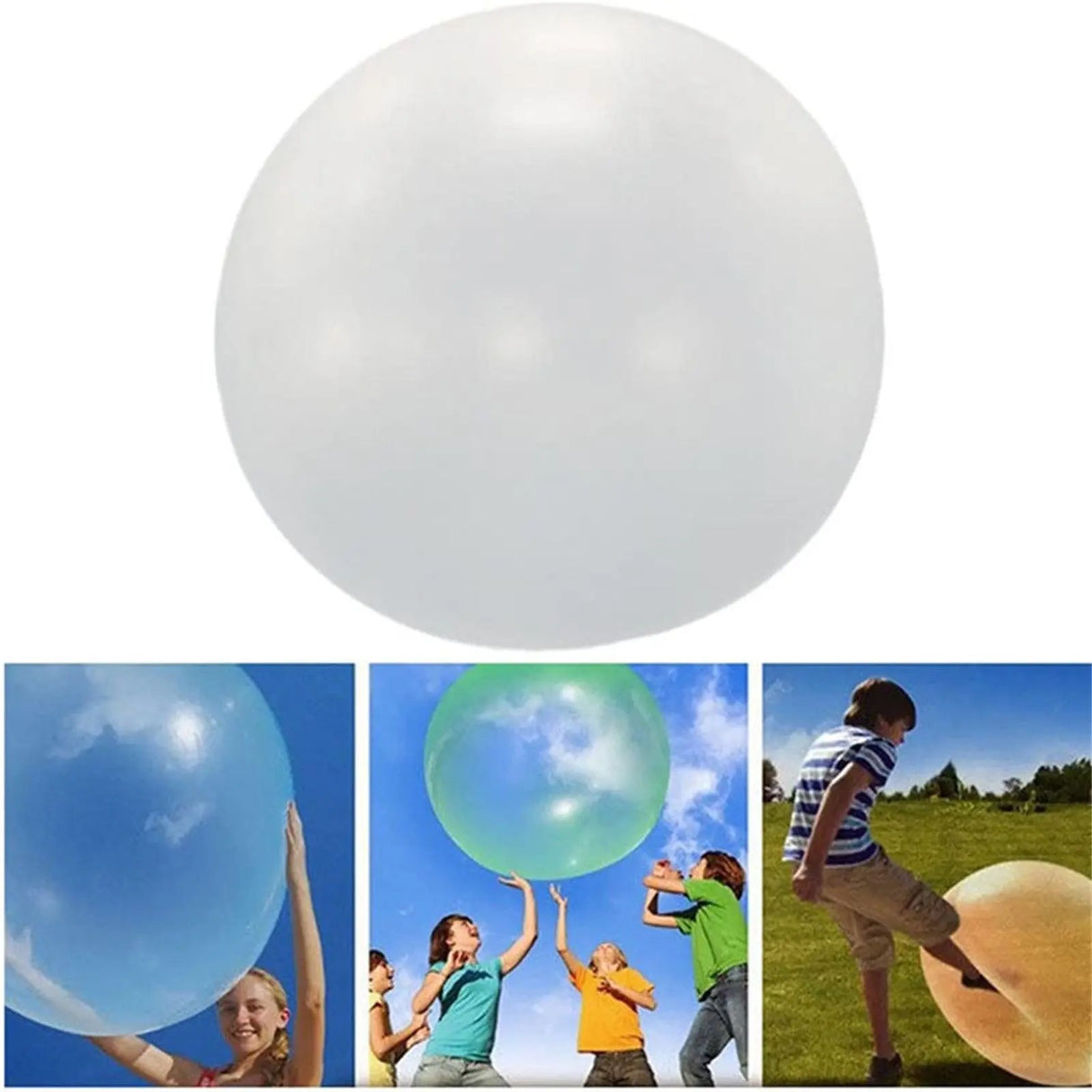 Big Inflatable Ball Children's Toy Elastic Ball Water Ball Bubble Ball Inflatable Ball - Julia M LifeStyles