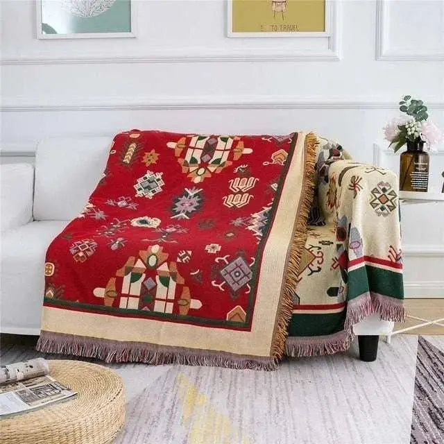 Boho Chic Cotton Blanket - Julia M LifeStyles