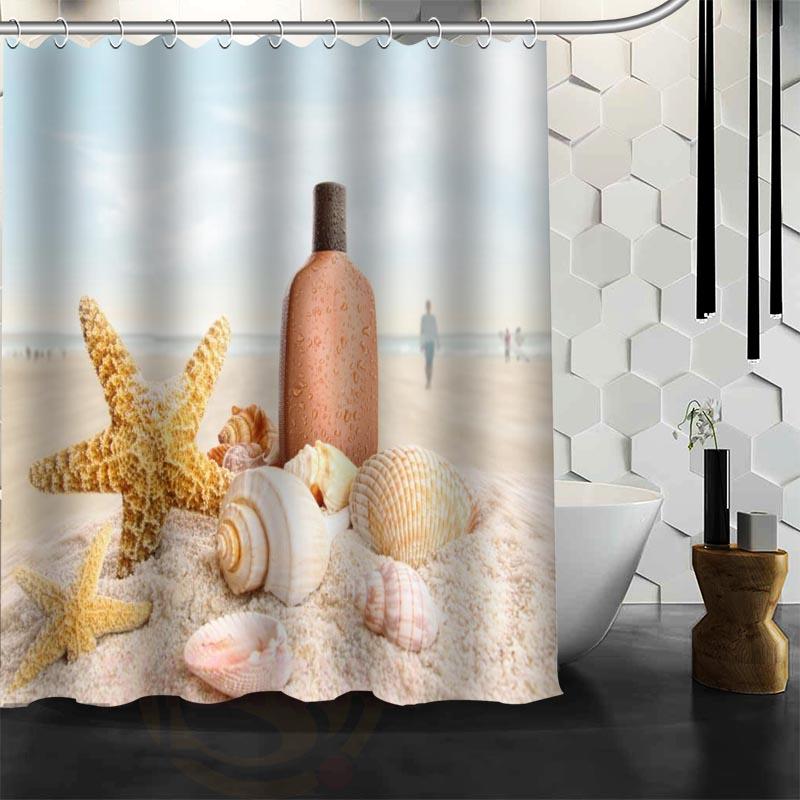 Waterproof Shower Curtain Bathroom Curtain Beach Spa Shower Curtain - Julia M LifeStyles