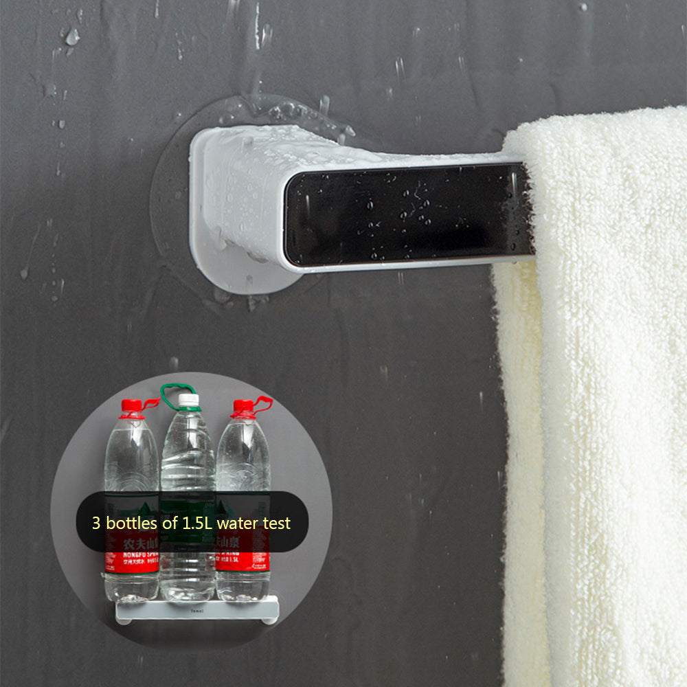 Towel Rack Punch Free Bathroom Bathroom Suction Cup Nordic Minimalist Creative Bath Towel Rack Rack Wall-Mounted Towel Bar Julia M Home & Kitchen