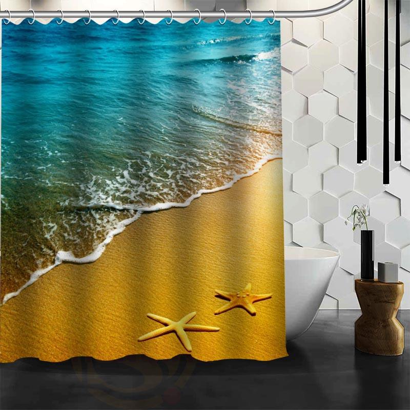 Waterproof Shower Curtain Bathroom Curtain Beach Spa Shower Curtain - Julia M LifeStyles