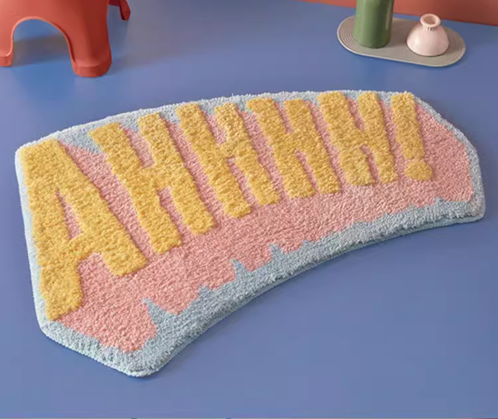 Special curved water absorbing floor mat for shower room, bathroom bathtub, non slip foot mat for household entrance door mat - Julia M LifeStyles