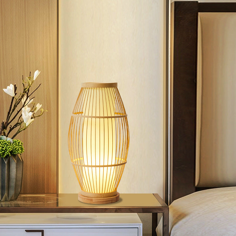 The Kyoto Woven Bamboo Table Lamp
