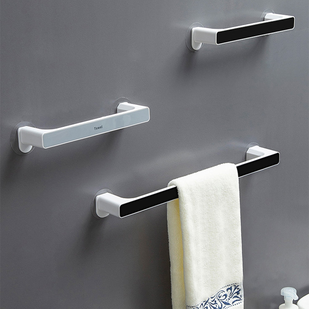 Towel Rack Punch Free Bathroom Bathroom Suction Cup Nordic Minimalist Creative Bath Towel Rack Rack Wall-Mounted Towel Bar Julia M Home & Kitchen