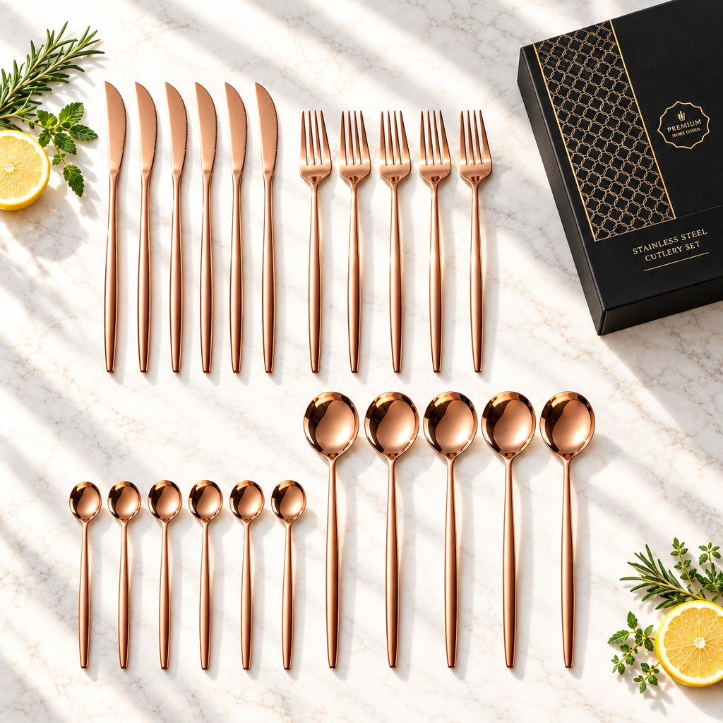 Atelier 24-Piece Stainless Steel Flatware Set