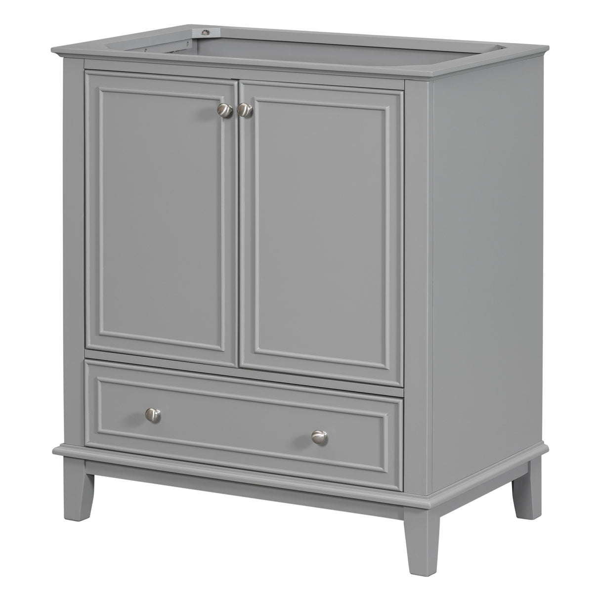 30 inch bathroom vanity no sink base only gray - Julia M LifeStyles