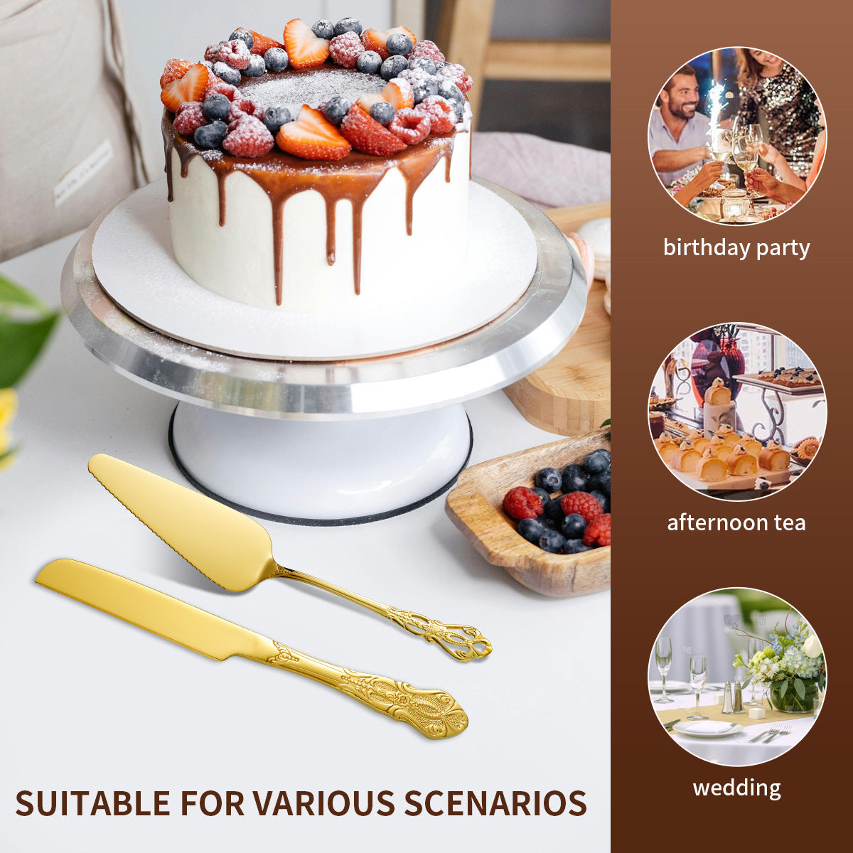 Royal Cake Serving Set