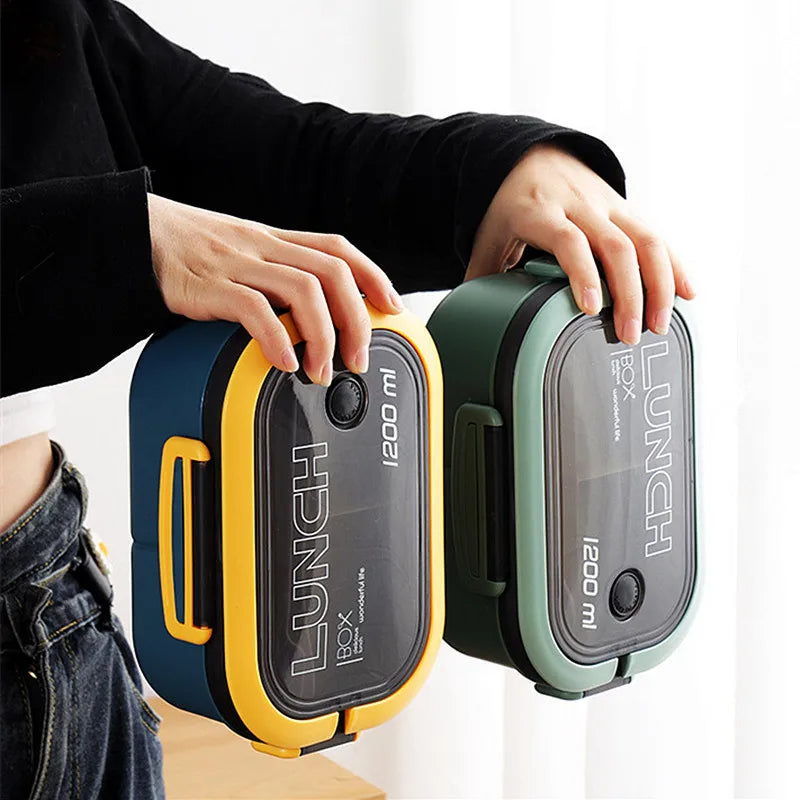 Lunch Box For Kids Compartments Microwae Bento Lunchbox Children Kid School Outdoor Camping Picnic Food Container Portable - Julia M LifeStyles