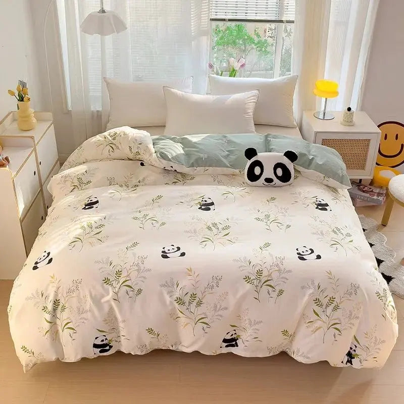 Cartoon Cars Duvet Cover Queen Size 100% Cotton Reversible Bedding for Kids Teens Boys, Car Bus Yellow Striped Comforter Cover - Julia M LifeStyles