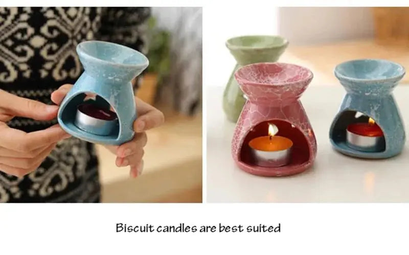 Ceramic Aromatherapy Lamp – Romantic Essential Oil Burner - Julia M LifeStyles