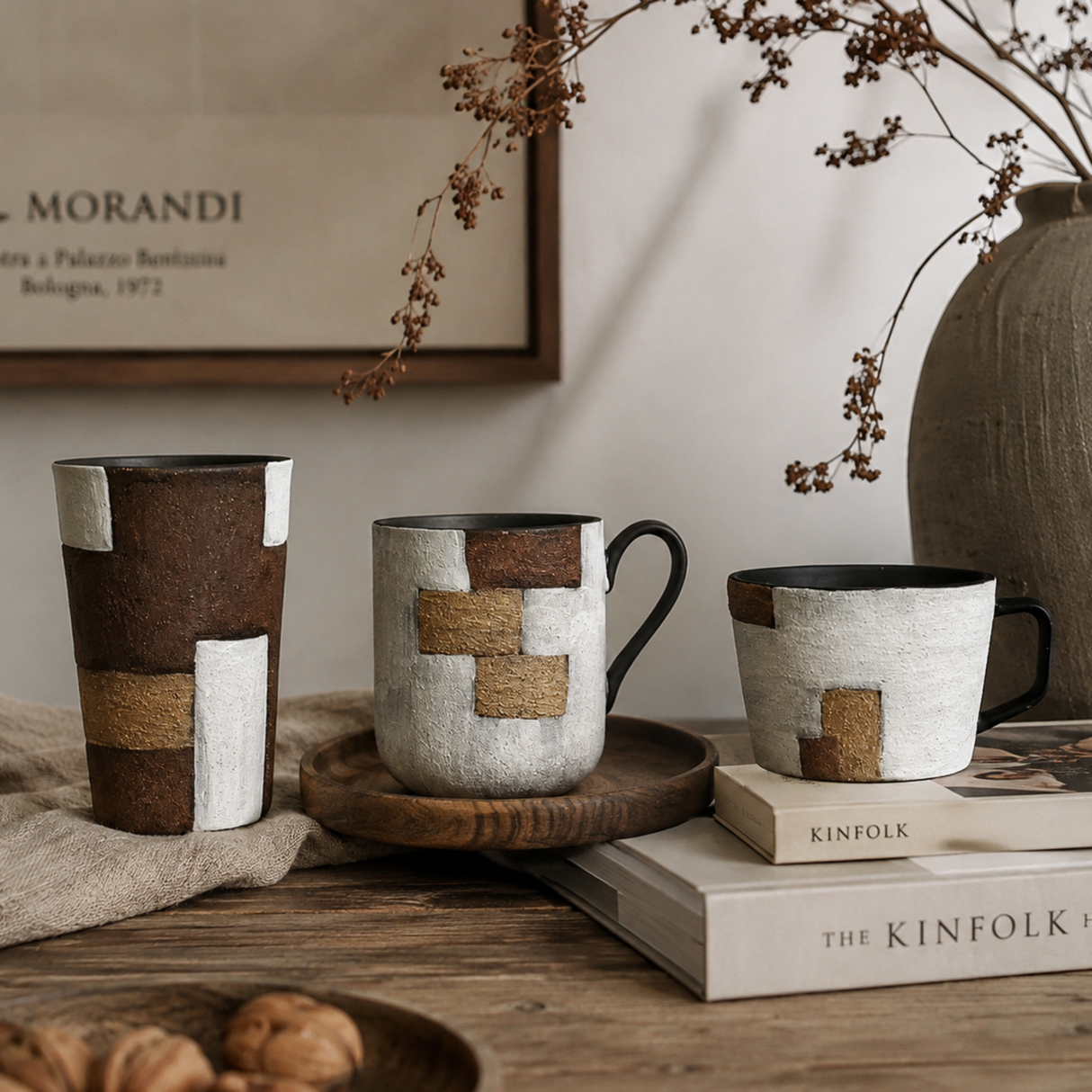Handmade Retro Japanese Ceramic Coffee Mug