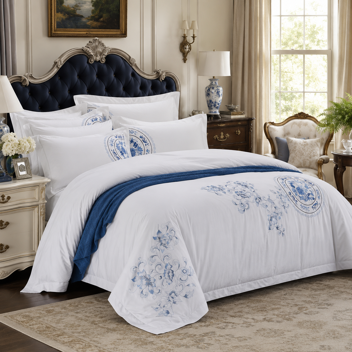 Cotton 4-Piece Bedding Set – Duvet Cover & Sheet Set