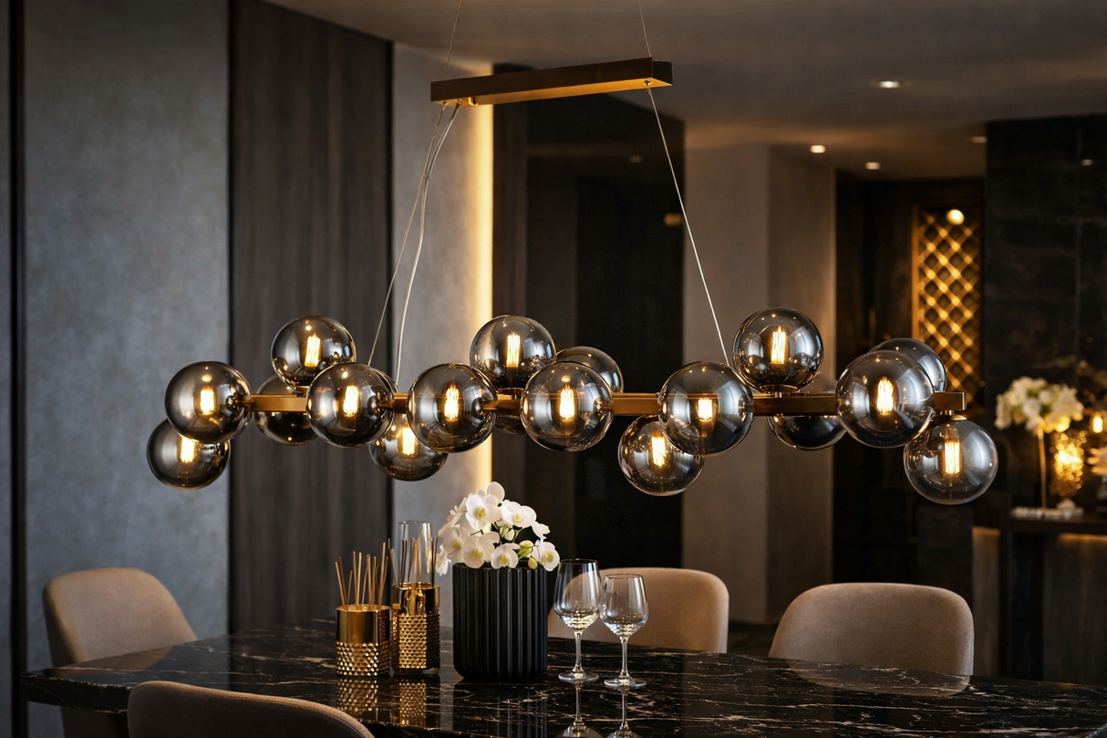 Aurelia Bubble Glass Pendant Chandelier
