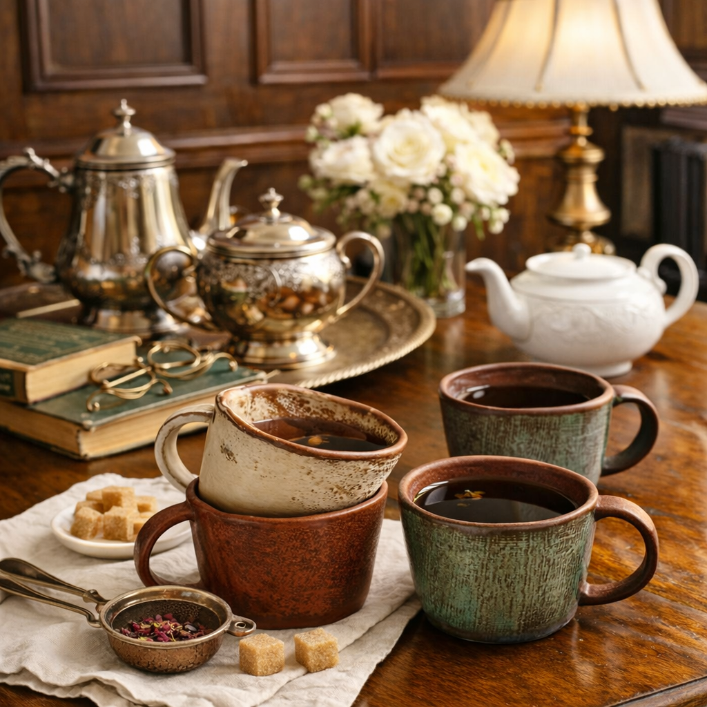 Wabi-sabi Style Handmade Clay Cup