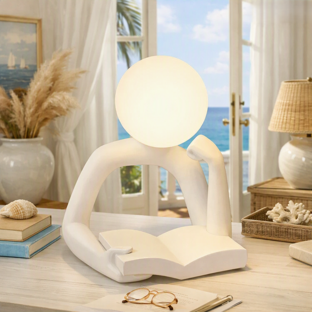 Élan Muse LED Sculpture Lamp | Abstract Resin Art Light