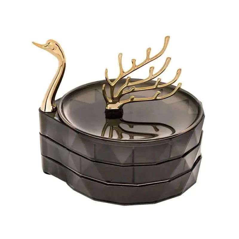 Creative 3 Layers Swan Jewelry Organizer Display - Julia M LifeStyles
