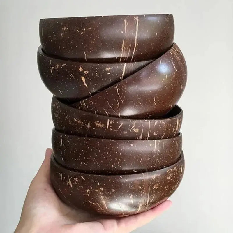 Creative Coconut Shell Fruit Salad Rice Bowl Set 🌴🥥 - Julia M LifeStyles