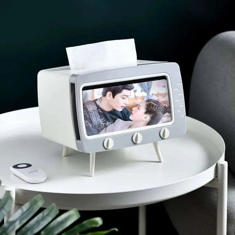 Creative Tissue Boxes Retro Television Phone Holder - Julia M LifeStyles