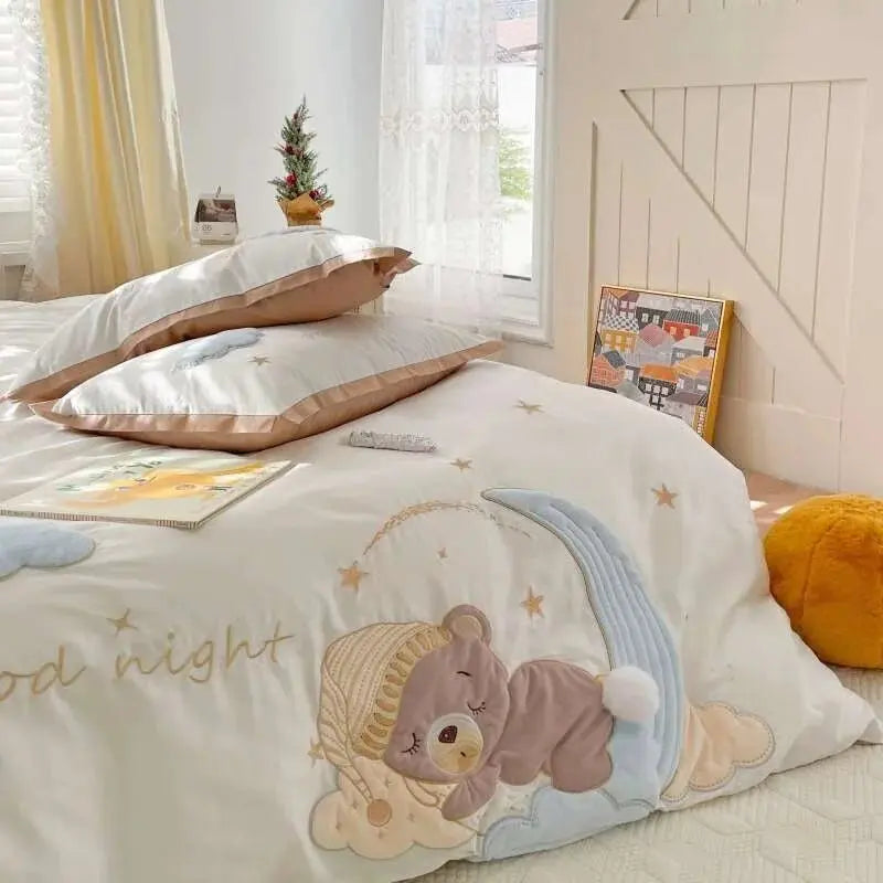 Cute Cartoon 4-Piece Bedding Set - Julia M LifeStyles