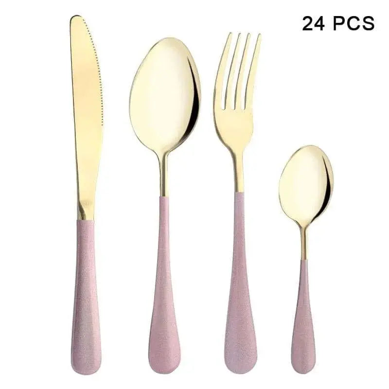 Cutlery Set Western Spoon Fork Knife Set - Home & Restaurant Tableware - Julia M LifeStyles