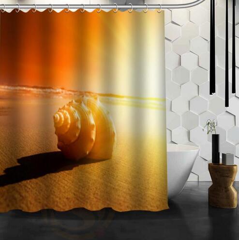 Waterproof Shower Curtain Bathroom Curtain Beach Spa Shower Curtain - Julia M LifeStyles