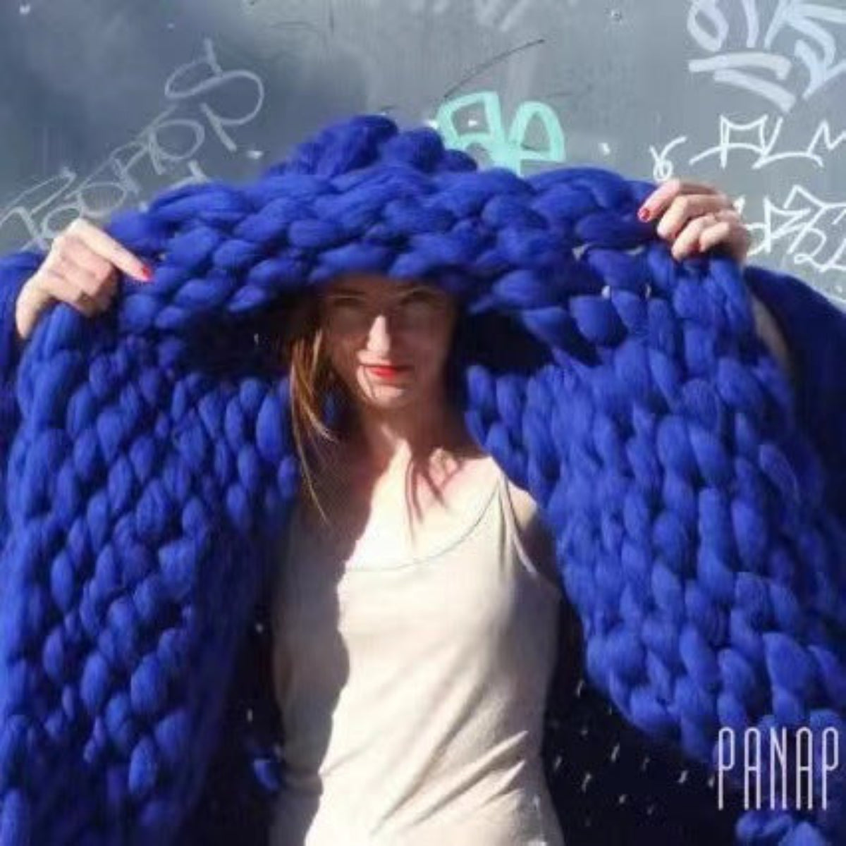 Cloudweave Chunky Knit Throw Blanket, Oversized Cozy Texture