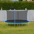 12FT Trampoline for Adults & Kids with Basketball Hoop, Outdoor Trampolines w/Ladder and Safety Enclosure Net for Kids and adult - Julia M LifeStyles