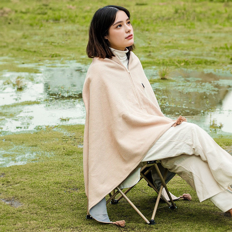 Versatile Women's Portable Heated Shawls: Combining Soft Zipper and USB Heating Technology for Cozy Warmth - Julia M LifeStyles