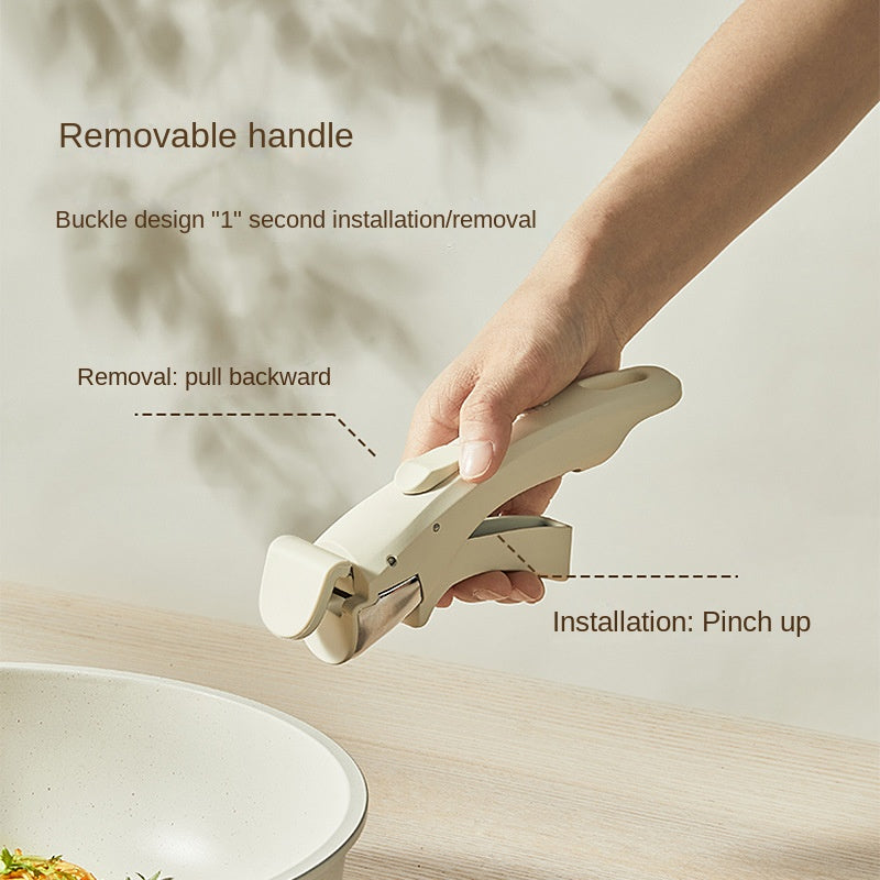 Detachable cookware set, pot, wheat rice stone, flat bottomed pan, non stick pan, frying pan, household handle - Julia M LifeStyles