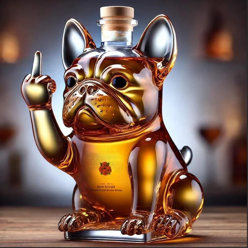 10Oz Funny Middle Finger Duck/Turtle/Dog Whisky Glass Decanter – Bar/Office/Home Decor. Julia M Home & Kitchen