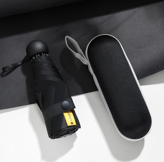 Small UV Protect Umbrella Mini Pocket 5 Folding Sun Rain Umbrella Waterproof Portable Travel Men Women Umbrella - Julia M LifeStyles