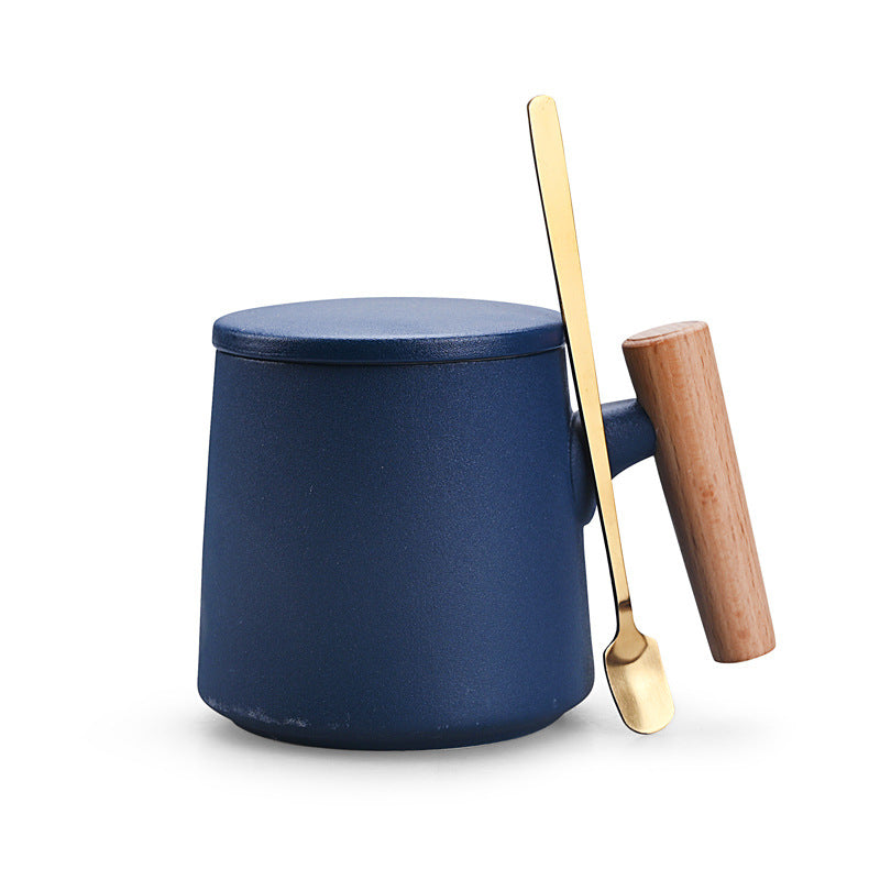 Charming Ceramic Coffee Mug Gift with Lid and Spoon Julia M Home & Kitchen