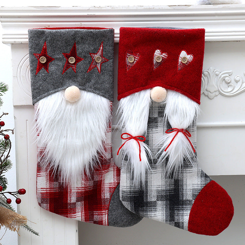 Christmas Decorations Rudolf Christmas Socks Gift Bags Christmas Candy Socks Children's Gift Bags Socks eprolo