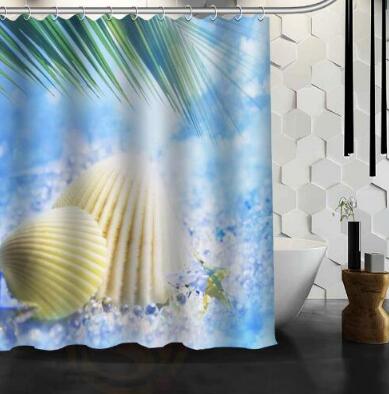 Waterproof Shower Curtain Bathroom Curtain Beach Spa Shower Curtain - Julia M LifeStyles