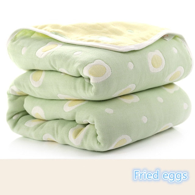 Baby Blankets Newborn Muslin Cotton 6 Layers Thick Swaddle Kids Receiving Blankets Children Cover Bedding eprolo