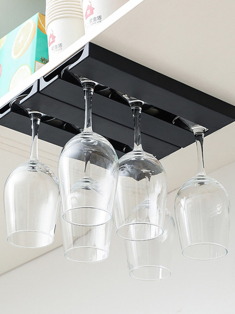 European Style Punch-Free Wine Glass Hanging Rack Julia M Home & Kitchen