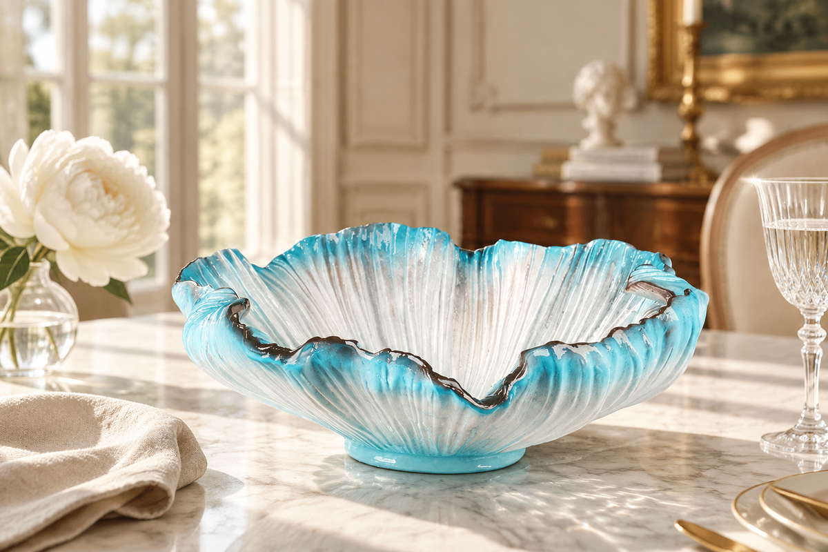 Ocean-Inspired Sculptural Serving Dish