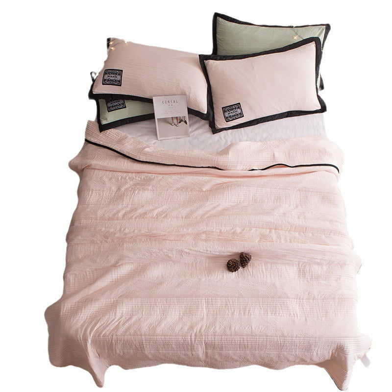 Summer Quilt Air Conditioning Quilt Solid Color Quilted Single and Double Quilt Vacuum Solid Color Summer Cool Quilt - Julia M LifeStyles