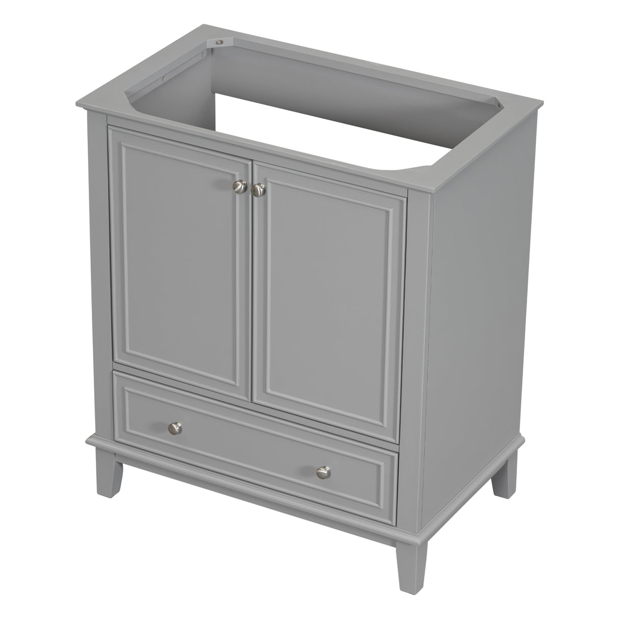 30 inch bathroom vanity no sink base only gray - Julia M LifeStyles