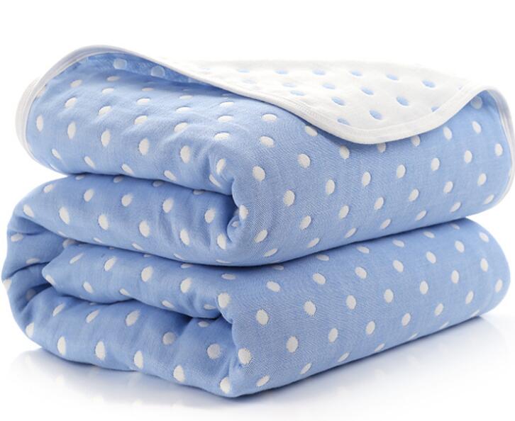 Baby Blankets Newborn Muslin Cotton 6 Layers Thick Swaddle Kids Receiving Blankets Children Cover Bedding eprolo