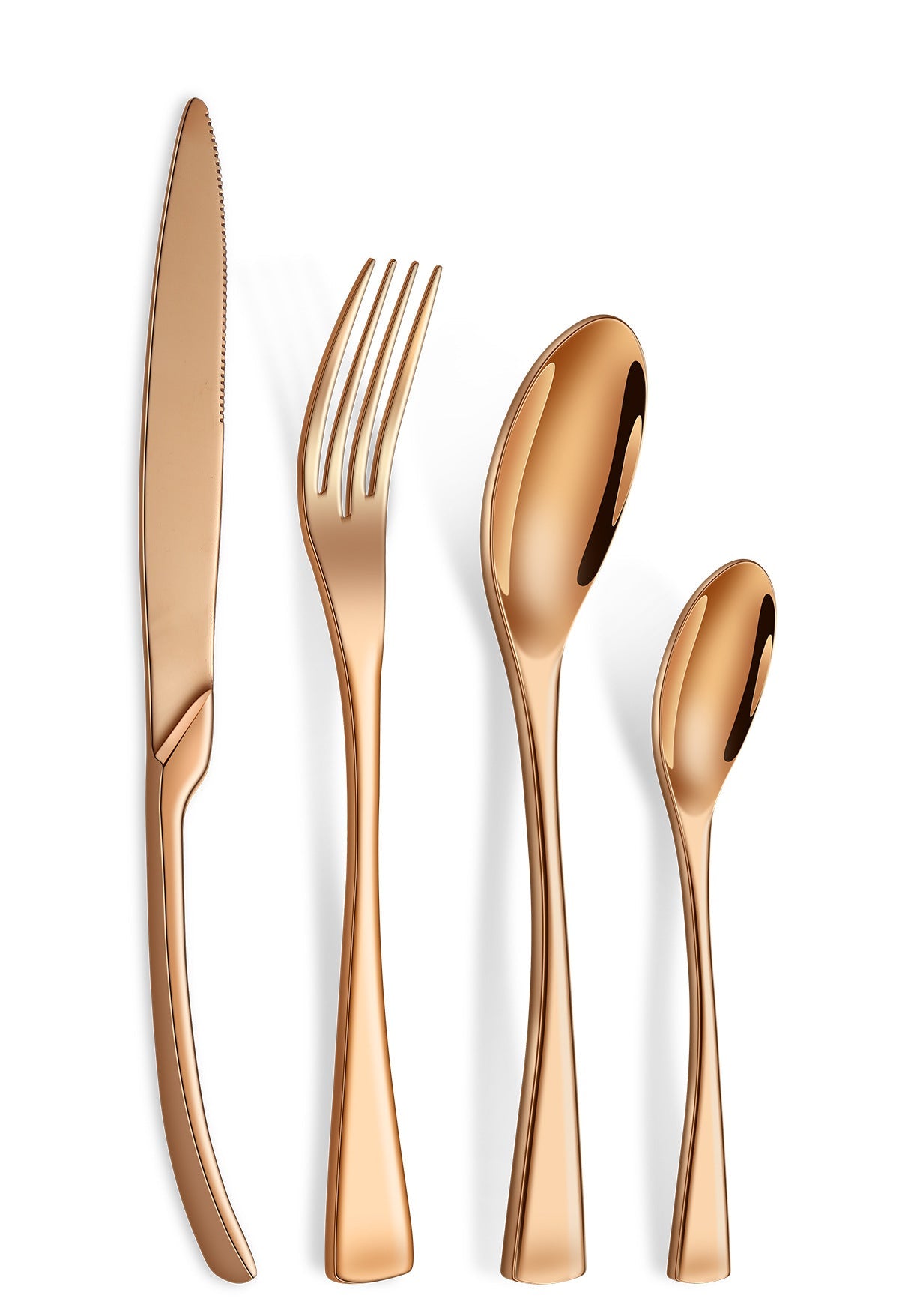 Luxury 24-Piece 304 Stainless Steel Cutlery Set - Dishwasher Safe Silverware Julia M Home & Kitchen