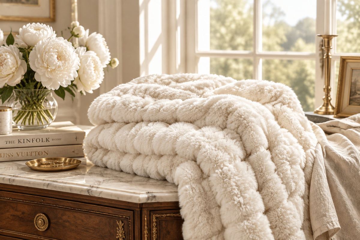 Stillhaven Double-Sided Sofa Throw Blanket