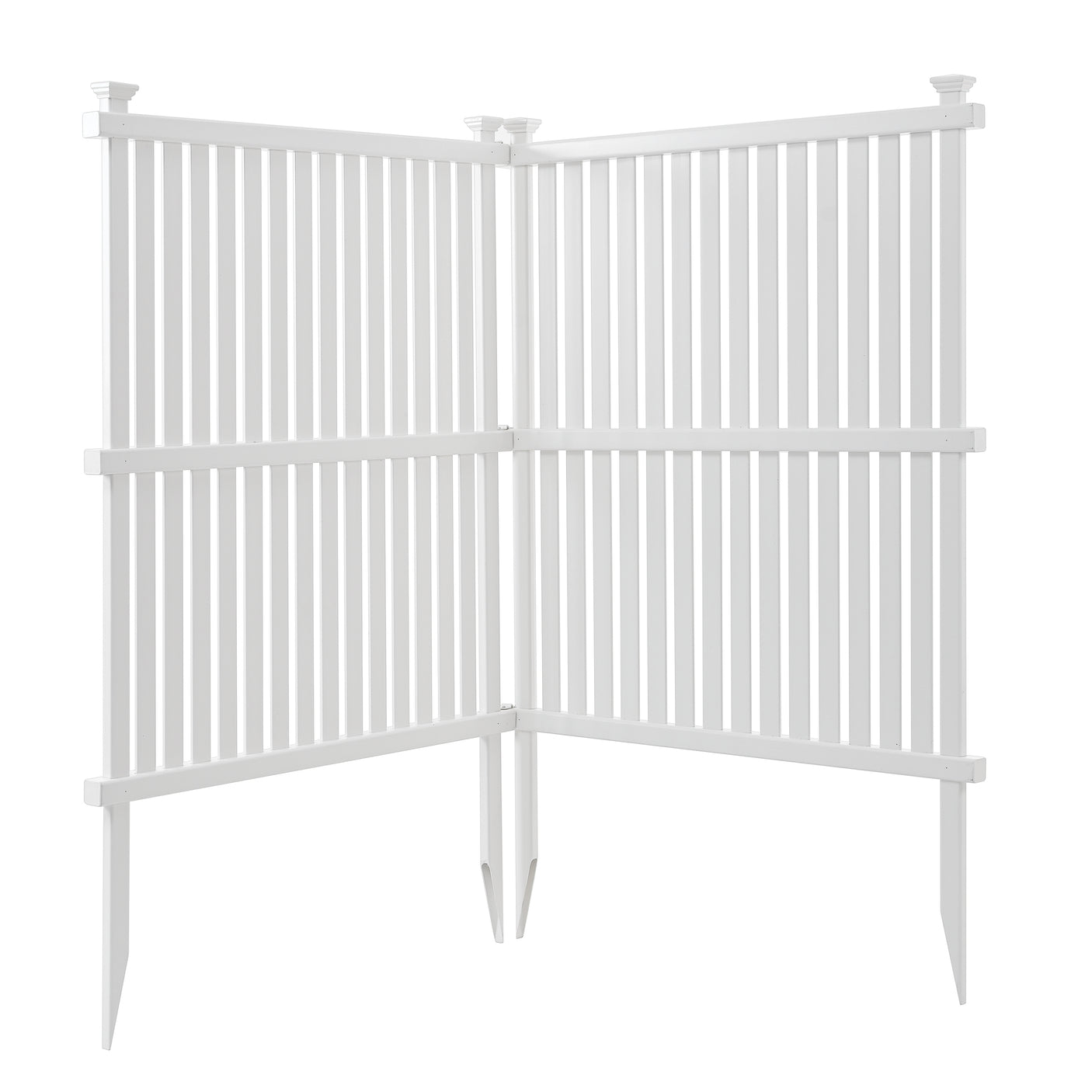 Privacy Screen Panels Kit Air Conditioner Trash Can Enclosure Vinyl white color - Julia M LifeStyles